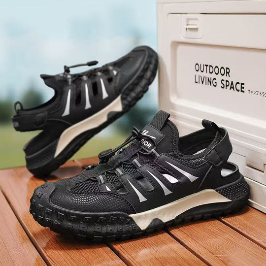 Damen Komfortable Sport Sandalen mit atmungsaktivem Obermaterial und rutschfester Sohle EB