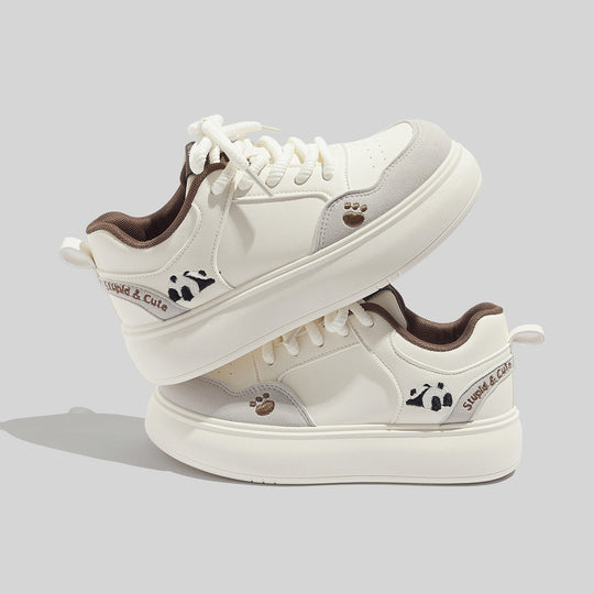 Damen Sportliche Sneakers mit verspieltem Tiermotiv EB