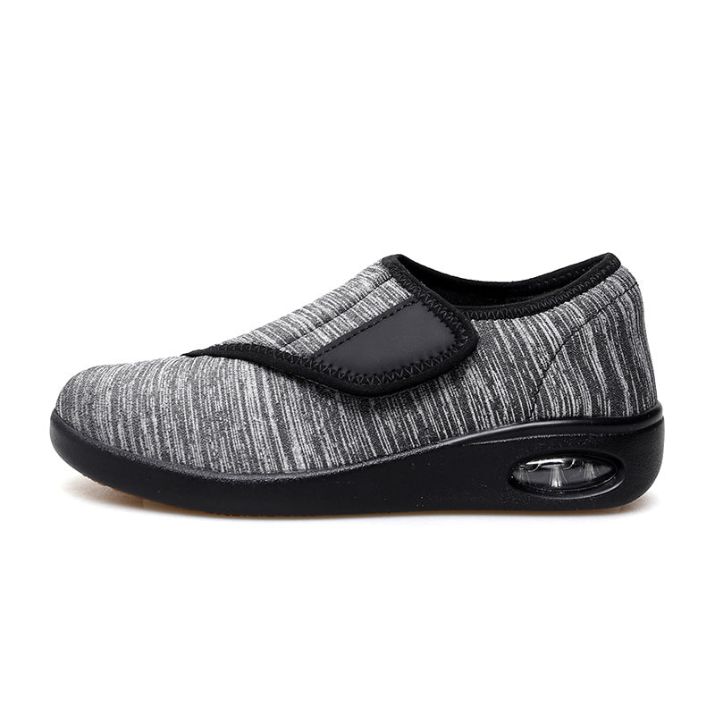 Damen Komfortable Slip-On Sneakers mit elastischem Klettverschluss EB