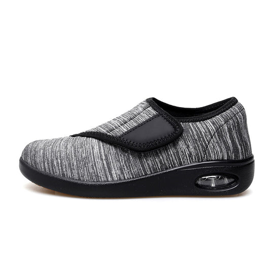 Damen Komfortable Slip-On Sneakers mit elastischem Klettverschluss EB