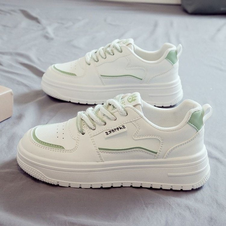 Damen Sneaker mit dicker Laufsohle und atmungsaktivem Obermaterial EB