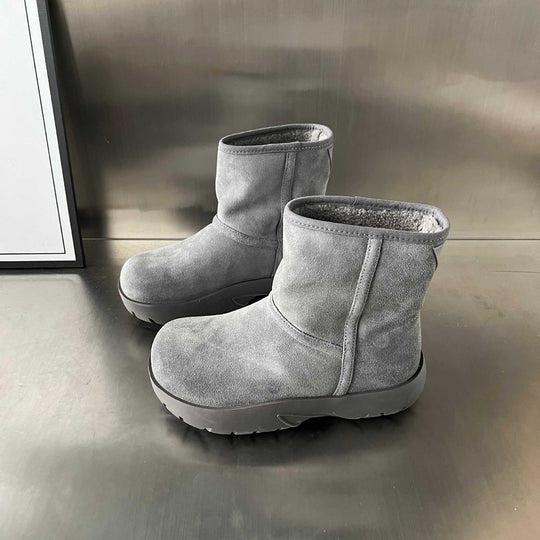 Damen Fellgefütterte Winterstiefel mit robustem Profil EB