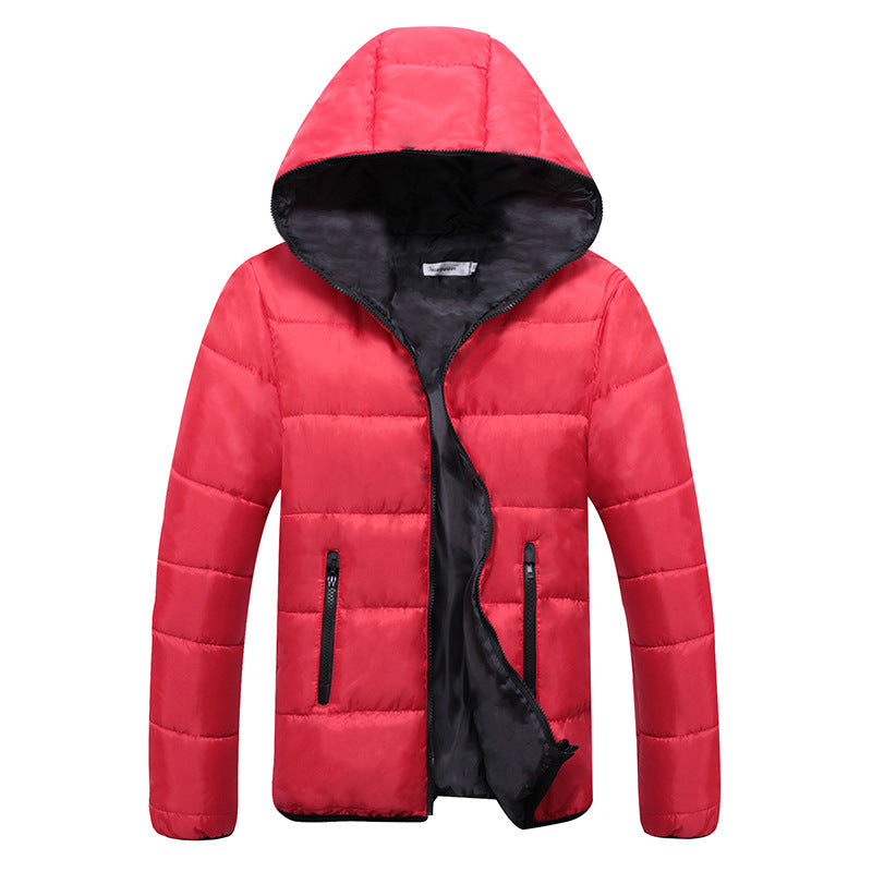 Unisex nan leichte Steppjacke mit wattierter Isolierung, gefütterter Kapuze und verdeckten Reißverschlusstaschen EB