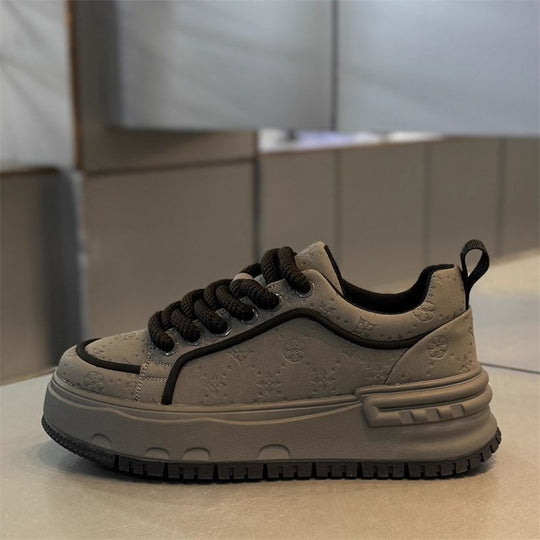 Damen modische Chunky Sneakers mit rutschfester Sohle und atmungsaktivem Obermaterial EB