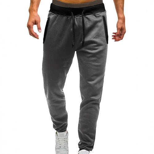Herren Sportliche Jogginghose mit eingearbeiteten Seitentaschen und verstellbarem Kordelzug EB