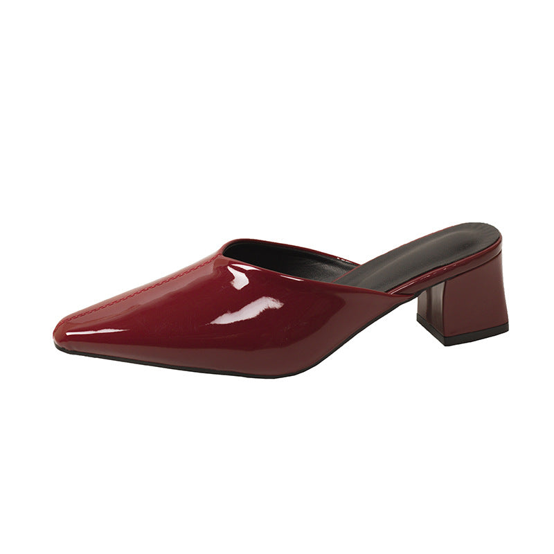 Damen Modische Slingback-Pumps mit eleganter Spitze und Blockabsatz EB