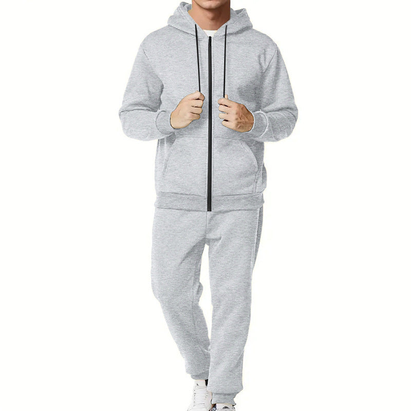 Herren nan zweiteiliges Zip-Hoodie und schmal zulaufende Jogginghose aus French Terry EB