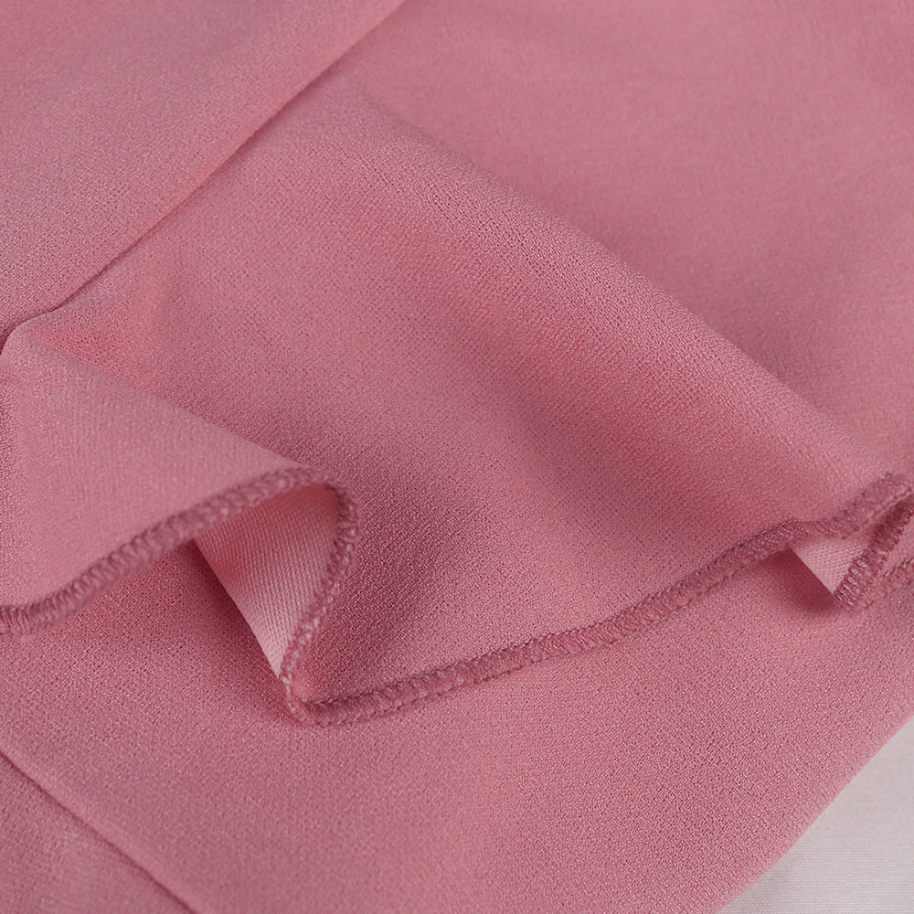 Damen Eleganter Jumpsuit mit voluminösen Rüschendetails EB