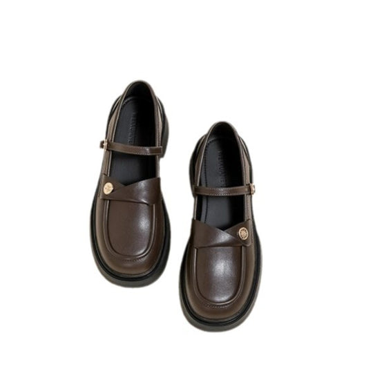 Damen elegante Mokassins mit Kreuzriemen EB