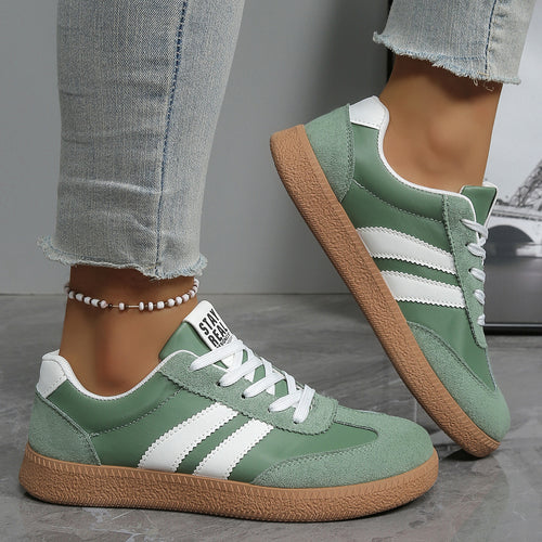 Damen Sneakers im sportlichen Retro-Design mit atmungsaktiven Mesh-Einsätzen und bequemer Sohle EB