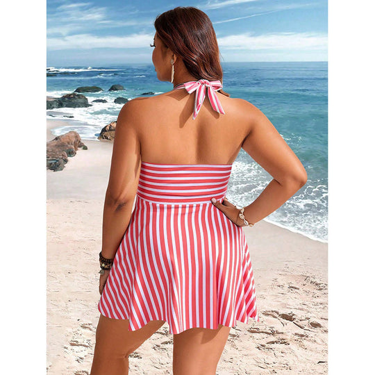 Damen Strandkleid Badeanzug EB