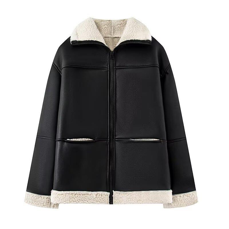 Damen Übergangsjacke mit warmem Teddyfutter EB