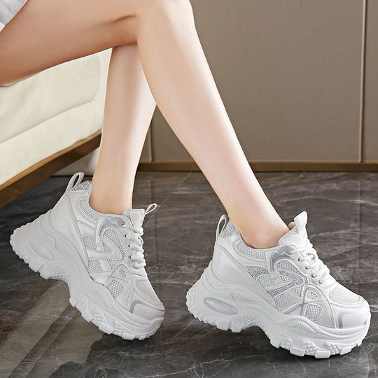 Damen Sportliche Chunky Sneakers mit dämpfender Sohle EB