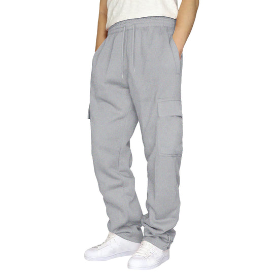 Herren nan Cargo-Jogginghose mit elastischem Bund, Kordelzug und verstellbarem Saum EB
