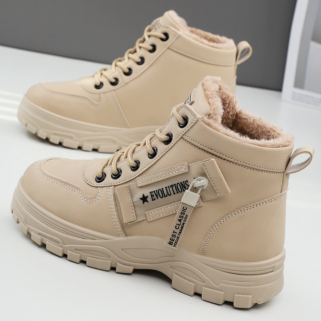 Damen Modische Winterstiefel mit isolierendem Futter und robustem Profil EB