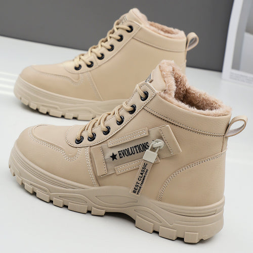 Damen Modische Winterstiefel mit isolierendem Futter und robustem Profil EB