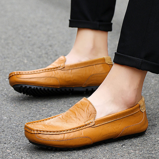 Herren Elegante Mokassins aus weichem Leder EB