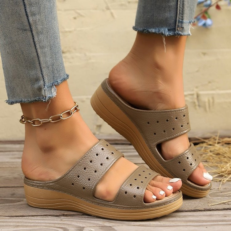 Damen Komfortable Riemchen-Sandalen mit atmungsaktivem Obermaterial EB