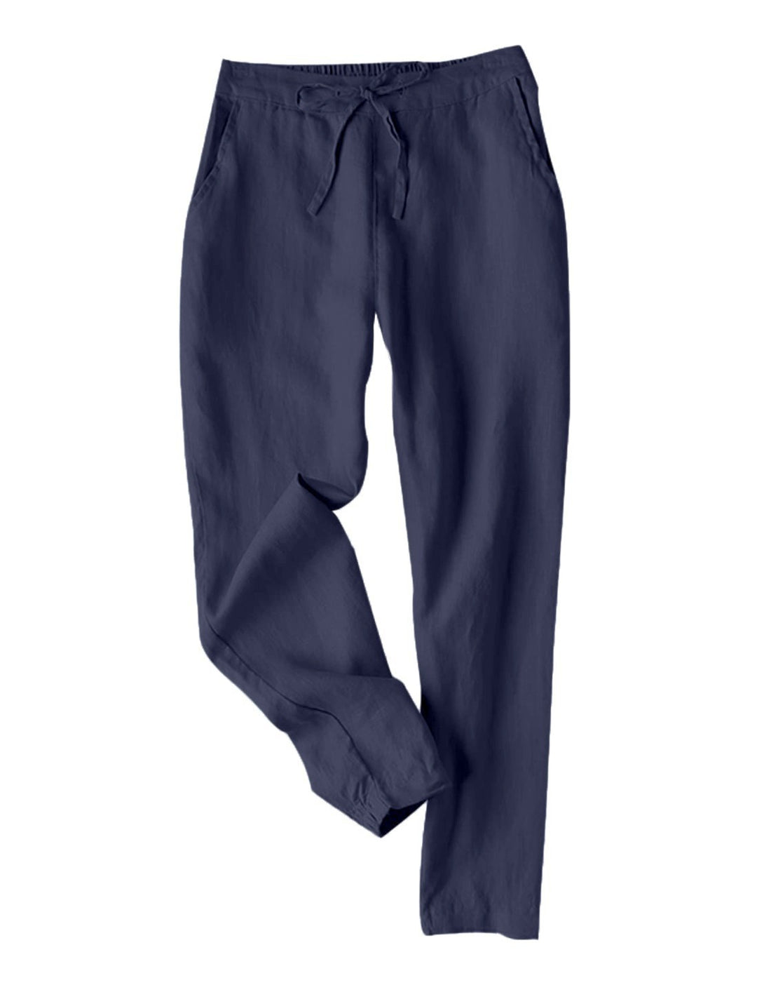 Damen Leichte Chinohose aus atmungsaktivem Leinenmix mit verstellbarem Bund EB