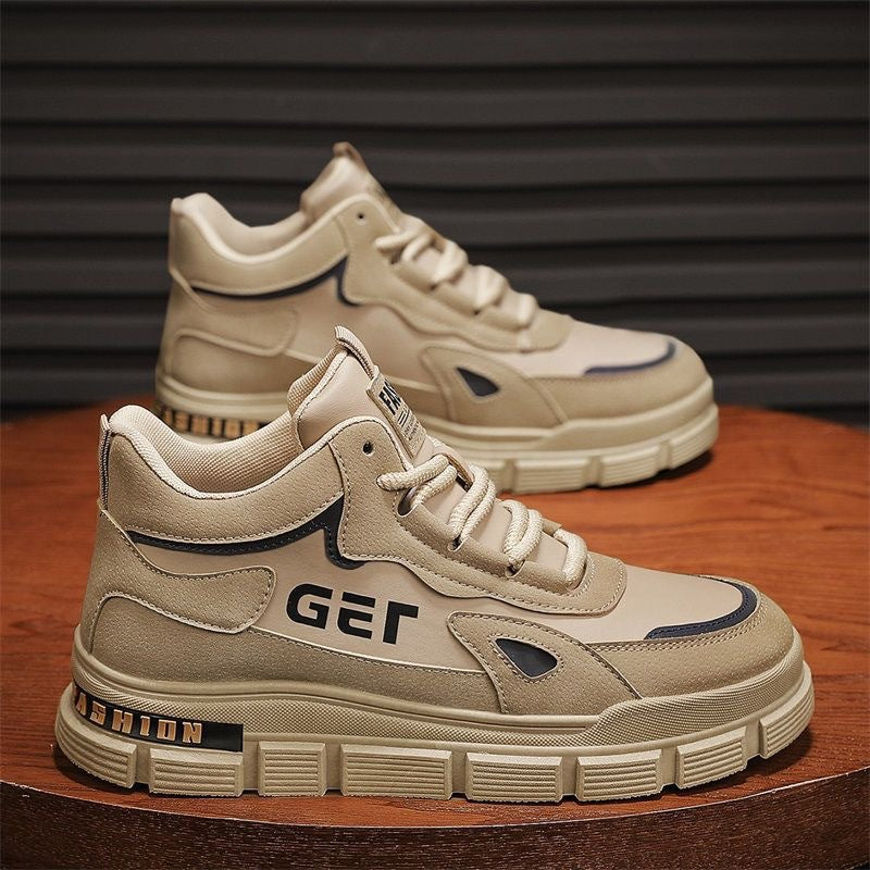 Damen Sportliche High-Top Sneakers mit atmungsaktivem Obermaterial und rutschfester Sohle EB