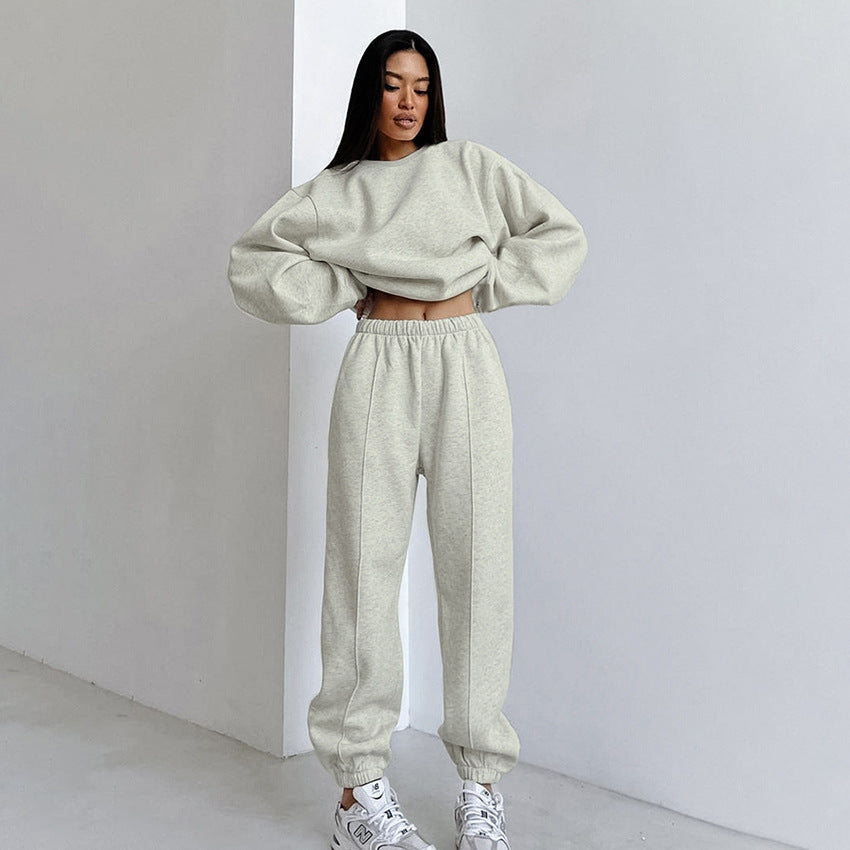 Damen Oversized Sweatshirt und Jogginghose Set EB