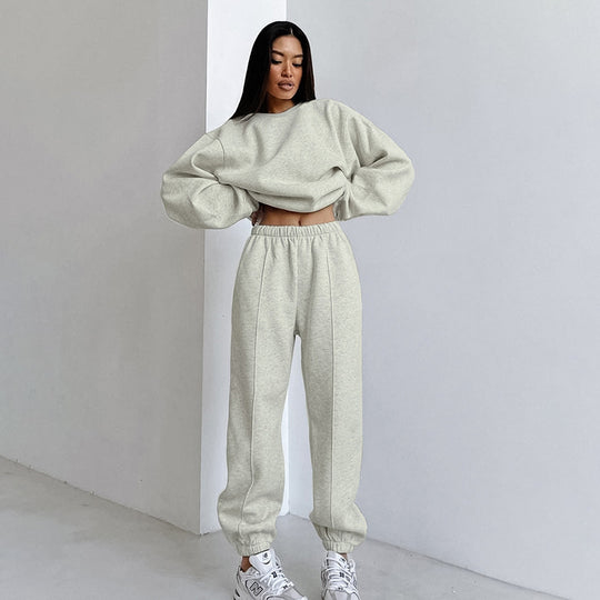 Damen Oversized Sweatshirt und Jogginghose Set EB