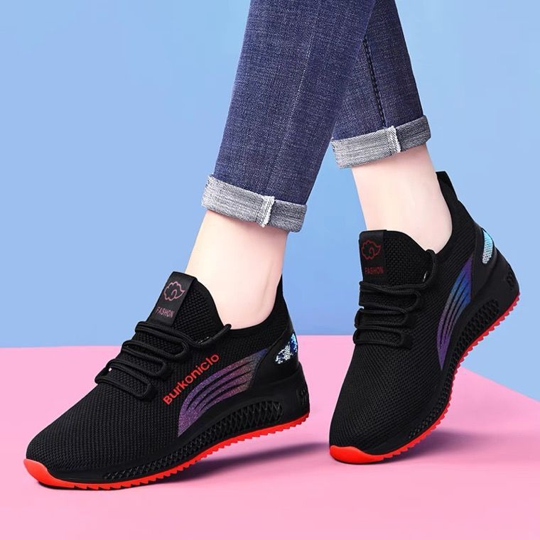 Damen Sportliche Sneakers mit flexibler Sohle und atmungsaktivem Obermaterial EB
