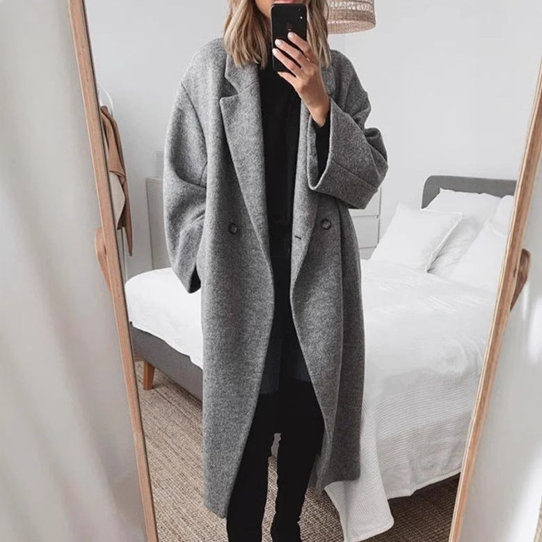 Damen Eleganter Oversized-Mantel EB