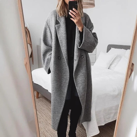 Damen Eleganter Oversized-Mantel EB