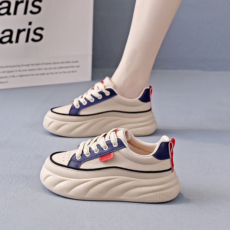 Damen Stilvolle Chunky Sneakers mit atmungsaktiver Sohle und bequemer Dämpfung EB