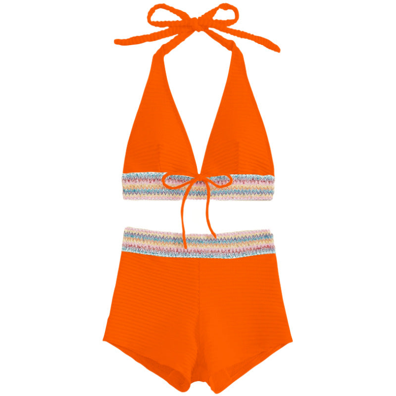 Damen Bikini-Set mit hoch geschnittenen Shorts EB
