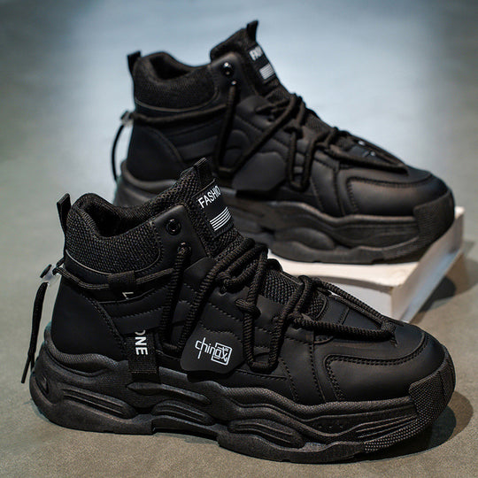 Damen Modische High-Top Sneakers mit robustem Design und atmungsaktiver Oberflächenstruktur EB