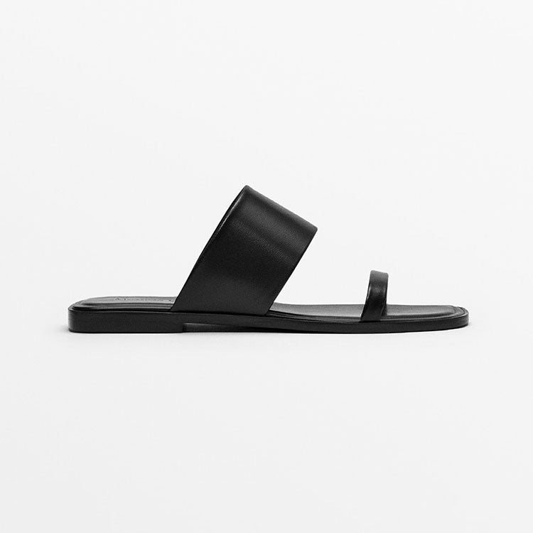 Damen elegante Riemensandalen mit breitem Obermaterial und geschmackvollem Design EB