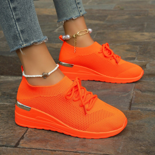 Damen Sportliche Sneaker mit innovativem Strickdesign EB