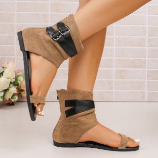 Damen Elegante Ankle-Sandalen mit verstellbaren Riemen EB
