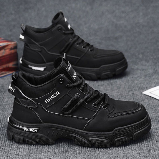 Damen robuste und sportliche High-Top Sneakers mit rutschfester Sohle EB