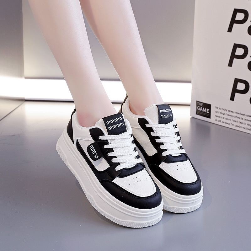 Damen modische Sneaker mit eleganter Plateausohle und atmungsaktiver Struktur EB