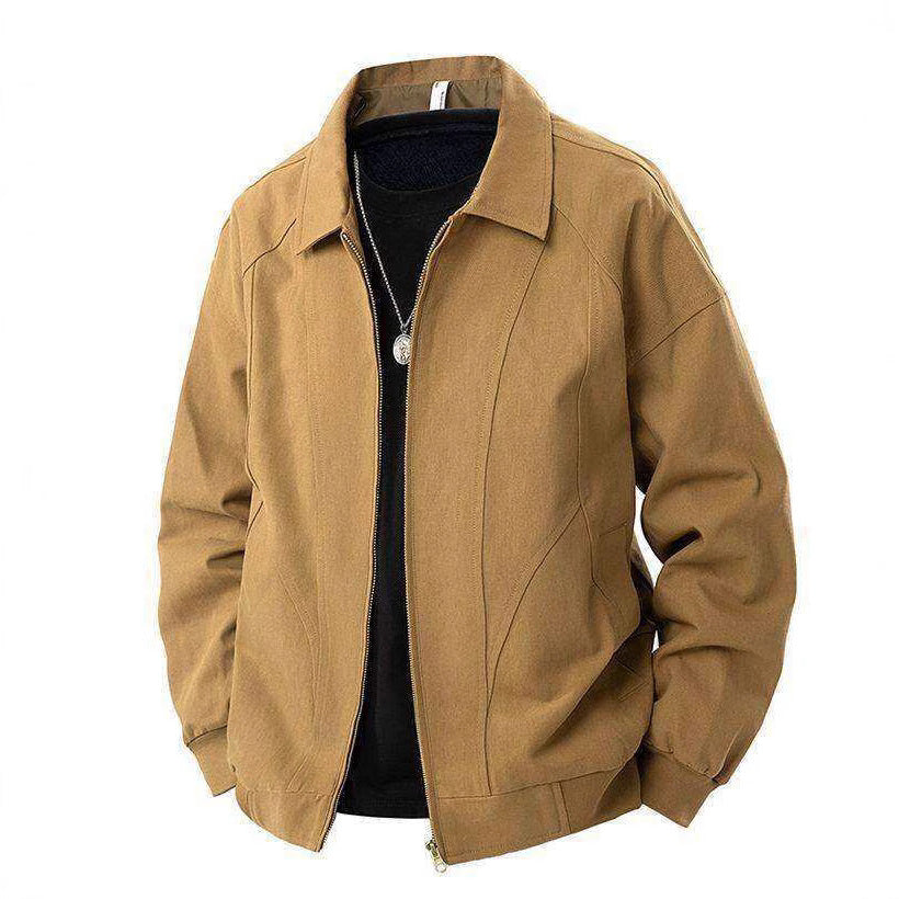Herren lässige Übergangsjacke mit modernem Stehkragen und seitlichen Eingrifftaschen EB