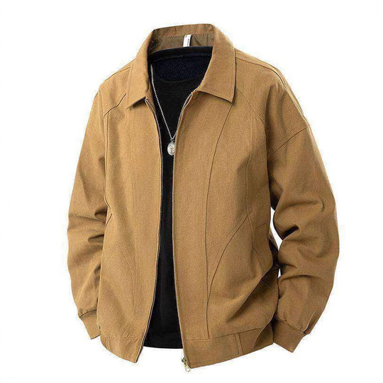 Herren lässige Übergangsjacke mit modernem Stehkragen und seitlichen Eingrifftaschen EB