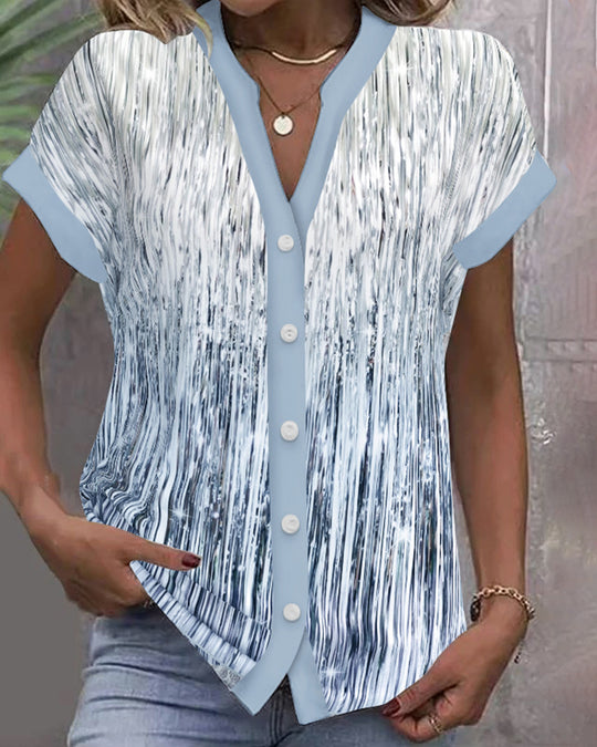 Damen Blusenshirt mit elegantem Streifenmuster und soften Details Heidi-Mode