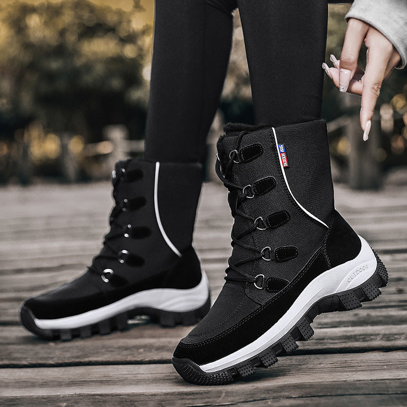 Damen Winterboots mit isolierender Fütterung und rutschfester Sohle EB