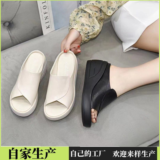 Damen Wedge-Sandaletten mit modischem Riemchen-Design und dämpfender Sohle EB