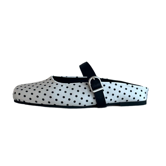 Damen Komfortable Clogs mit modischem Punktenmuster und verstellbarem Riemen EB