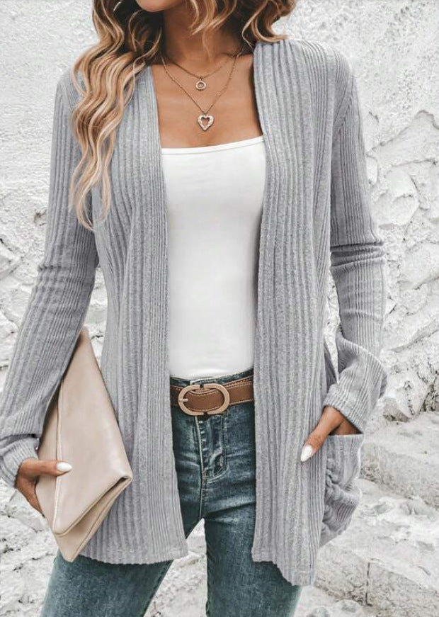 Damen lässiger Strickmantel EB
