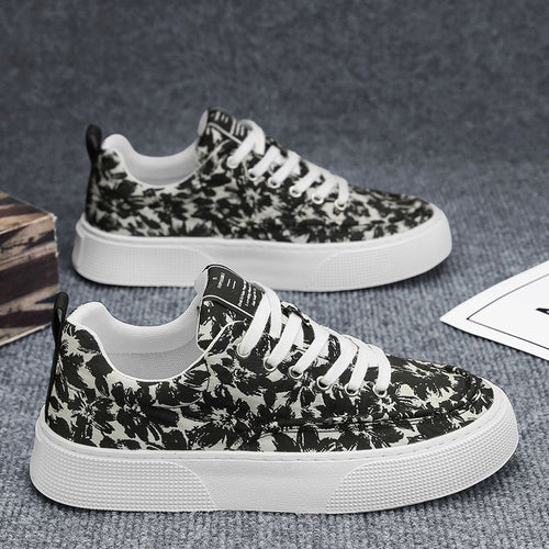 Damen Sneaker mit floralem Muster EB