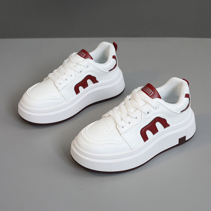 Damen Plateau Sneakers mit modernem Design und bequemer Dämpfung EB