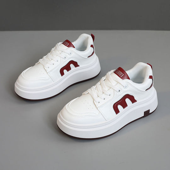 Damen Plateau Sneakers mit modernem Design und bequemer Dämpfung EB