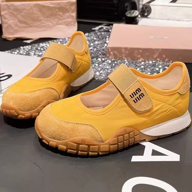 Damen Sportliche Sneaker mit praktischem Klettverschluss und bequemer Sohle EB