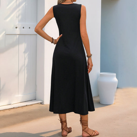 Damen Maxikleid mit verspieltem floralem Muster und raffinierten Trägerdetails EB