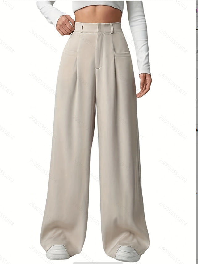 Damen Weite Bundfaltenhose EB